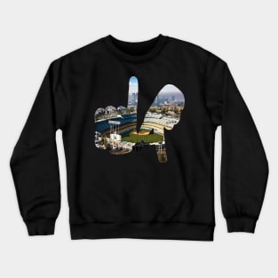 LA Hands, Dodger Stadium v2 Crewneck Sweatshirt